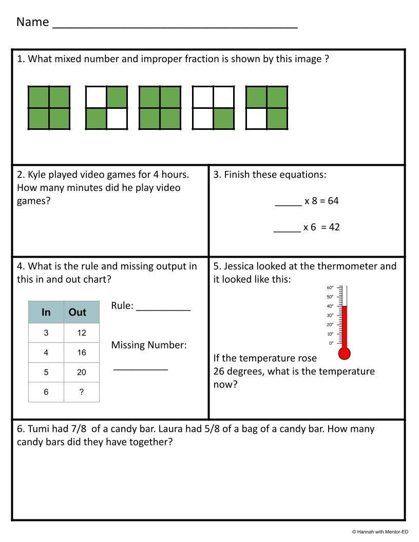Math Practice Worksheets NWEA MAP Prep RIT Band 191 200 Test Prep Etsy Math Practice Worksheets NWEA MAP Prep RIT Band 191 200 Test Prep Etsy