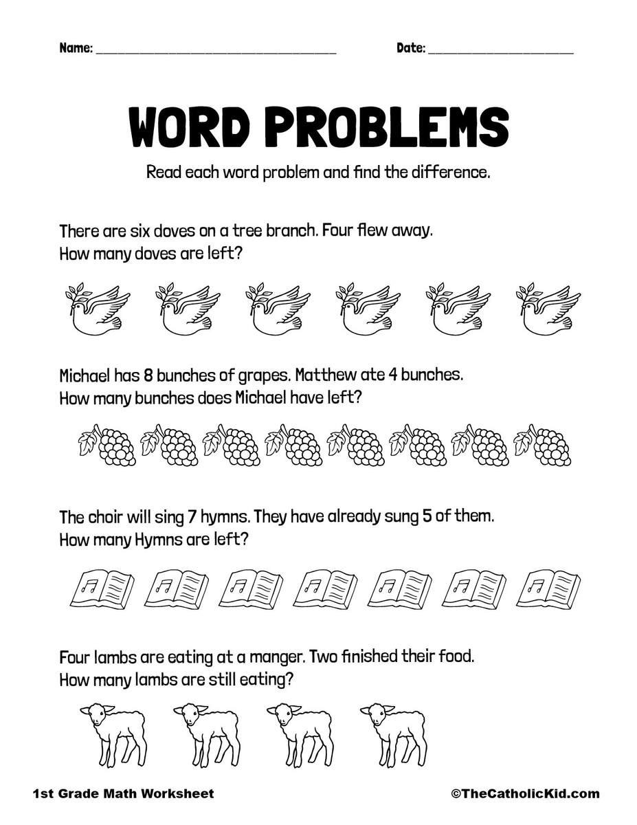 Free Printable Halloween Addition Word Problem Worksheet