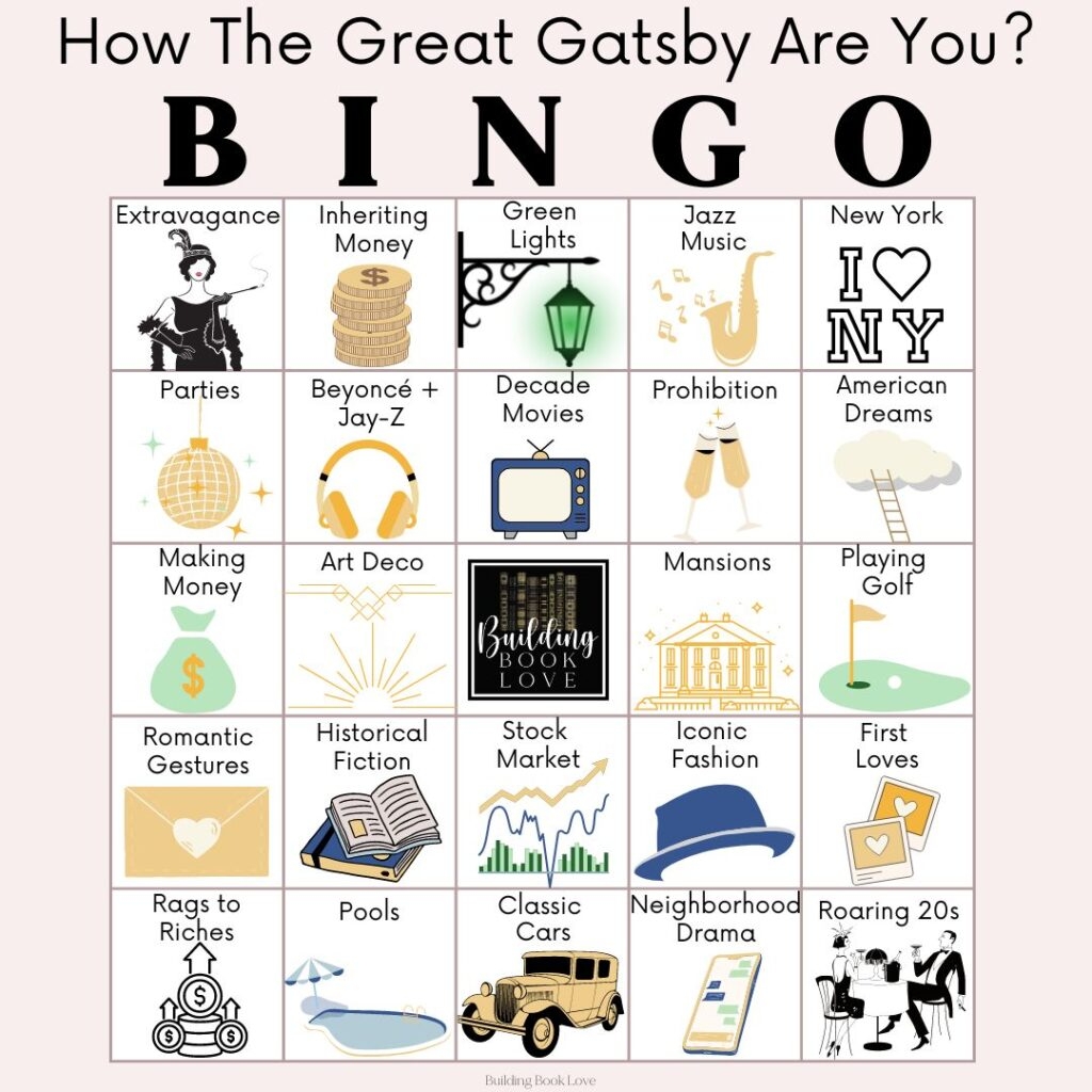 Meaningful Fun Activities For Teaching The Great Gatsby Building Book Love