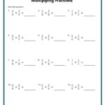 Multiplying Fractions Worksheets