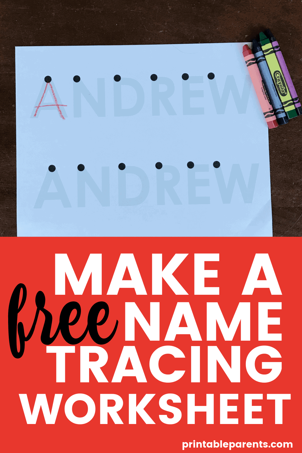 Name Tracing Worksheets For Preschool It S FREE Printable Parents