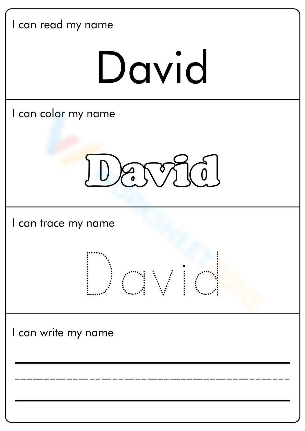 Name Tracing Worksheets Printable