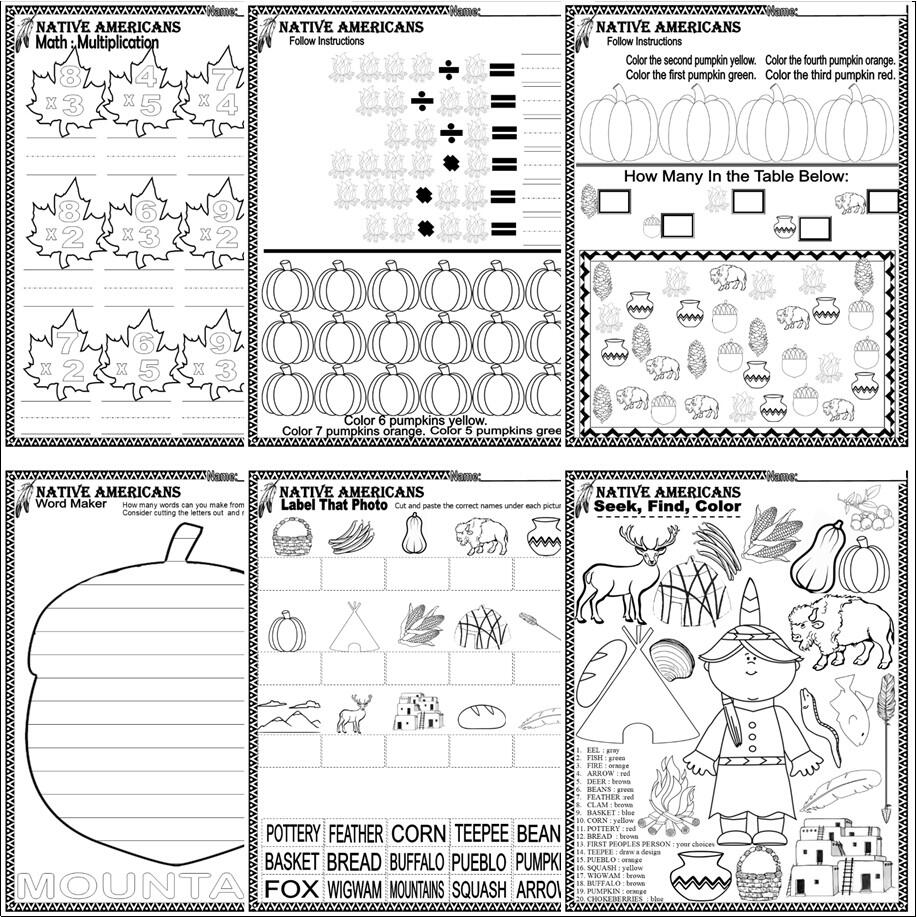 Native American Indigenous First People ELA Vocabulary Social Studies Worksheets Made By Teachers