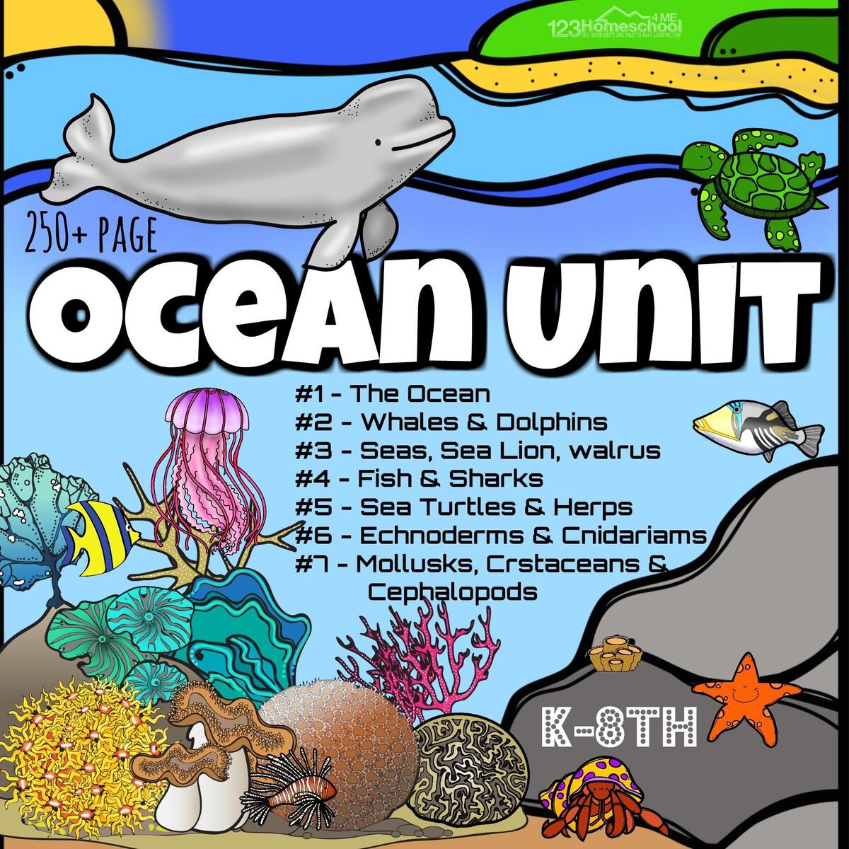 Ocean Animals UNIT 123 Homeschool 4 Me