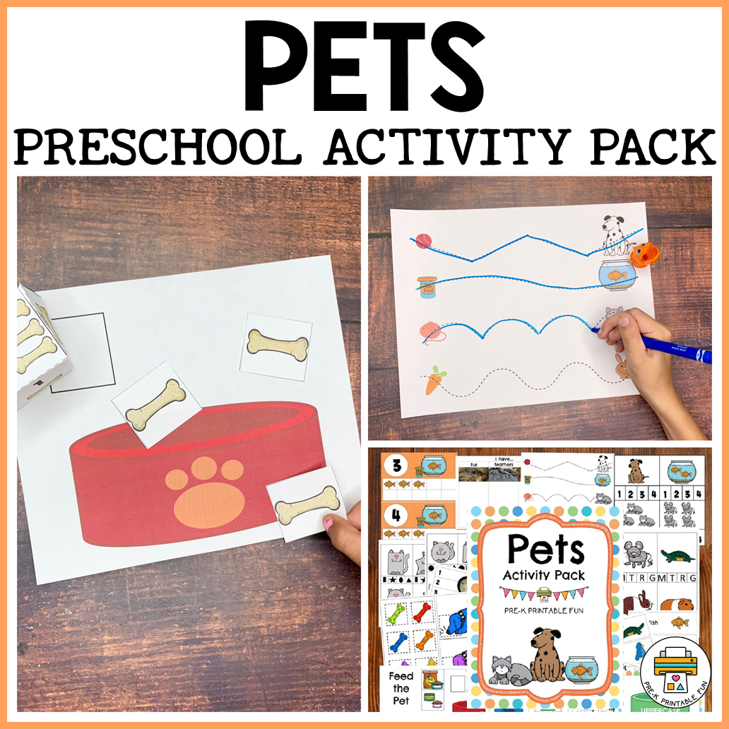 Pets Activities For Preschoolers Pre K Printable Fun Pets Activities For Preschoolers Pre K Printable Fun