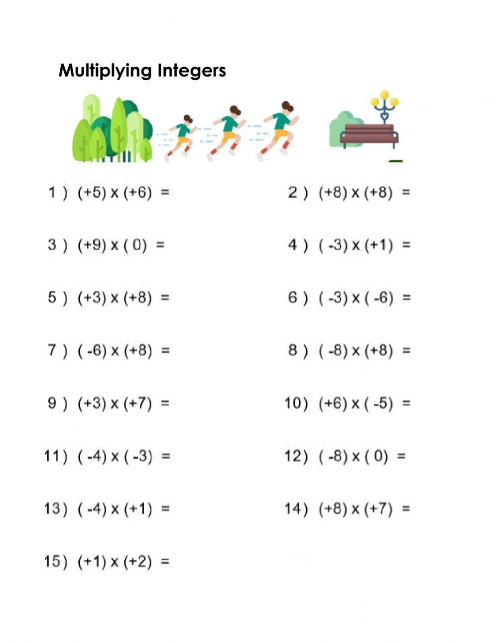Practice Multiplying Integers Worksheet Worksheets Library Practice Multiplying Integers Worksheet Worksheets Library