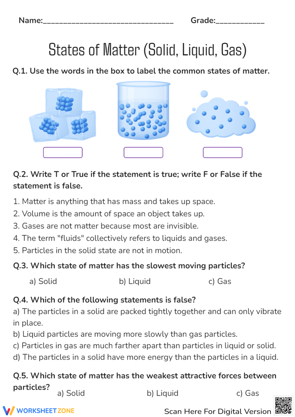 Printable 7th Grade Classification Of Matter Solid Liquid Gas Worksheets Printable 7th Grade Classification Of Matter Solid Liquid Gas Worksheets