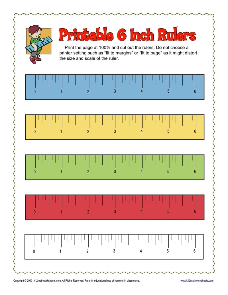 Printable Mm Ruler Inches Ruler K12 Math Worksheets FREE Printable Measurement Kindergarten Worksheets