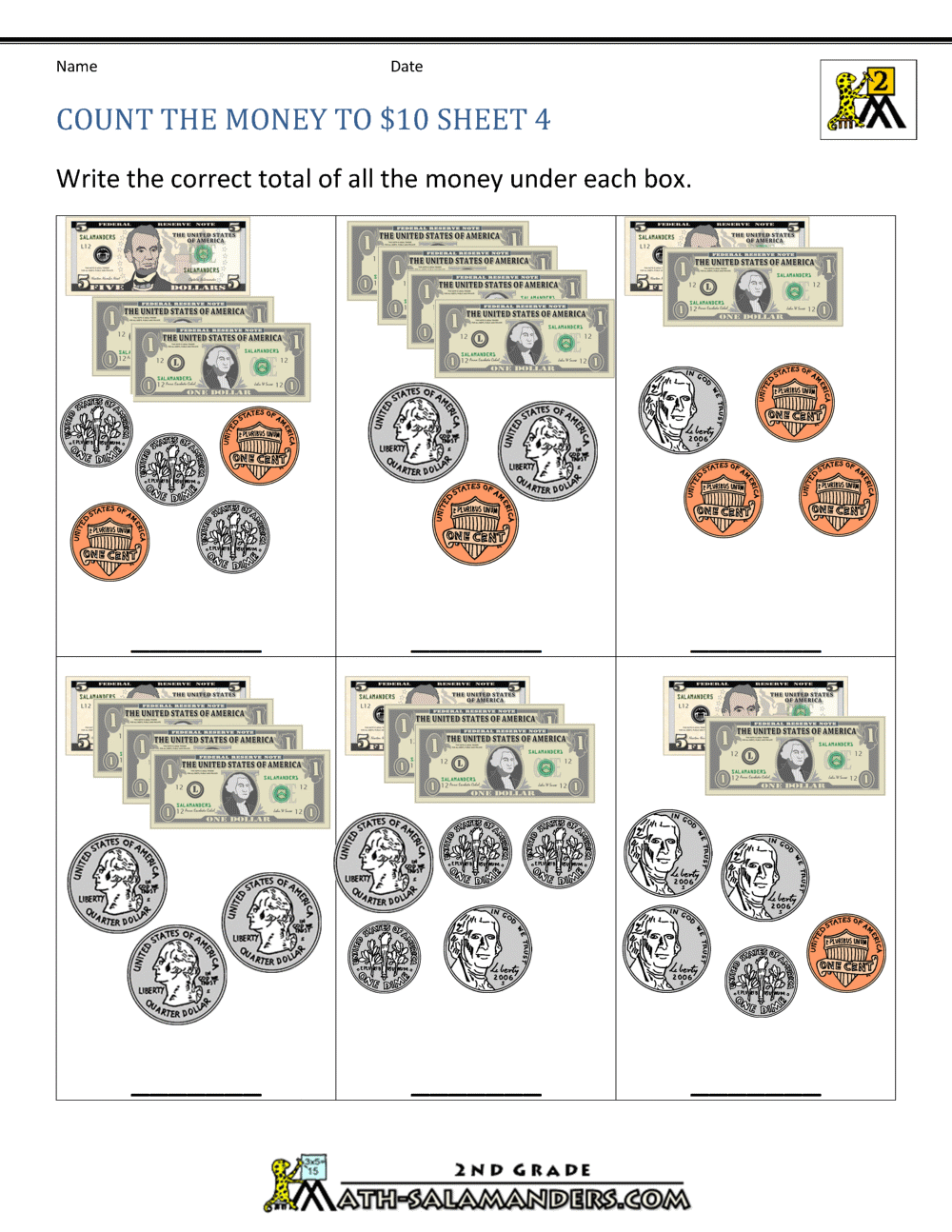 Counting Money Worksheets Money Math Free Printables Lettering SVG Files Tools Apps