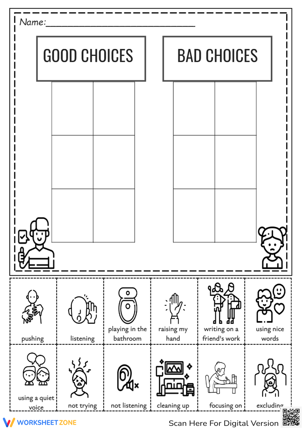 Printable Social Skills Worksheets Printable Social Skills Worksheets