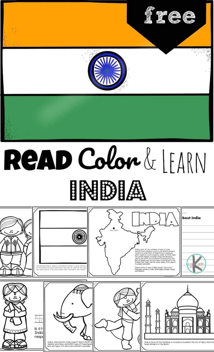 Read Color And Learn About INDIA Read Color And Learn About INDIA