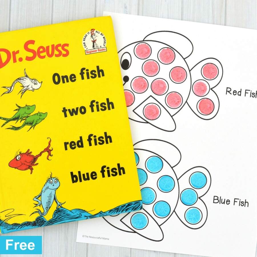 Seuss Fix 6 One Fish Two Fish Red Fish Blue Fish Sharing Fun And Educational Things To Do At Home With Your Children