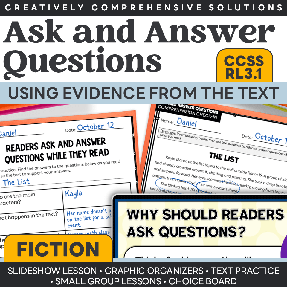 3rd Grade Reading Comprehension Passages Questions Review Assessments Homework A Love Of Teaching Kim Miller