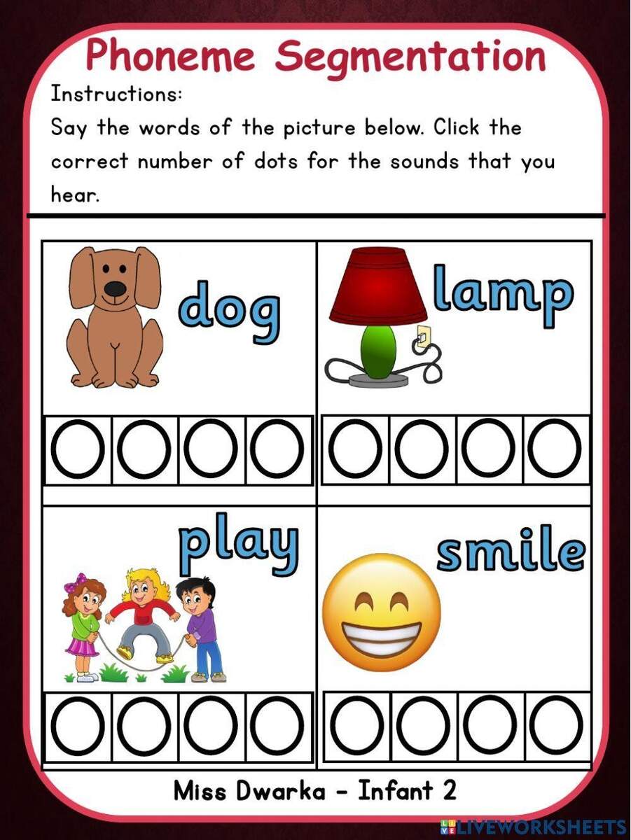 Segmentation Worksheet Worksheets Library Spring Flower Phoneme Segmentation Mats