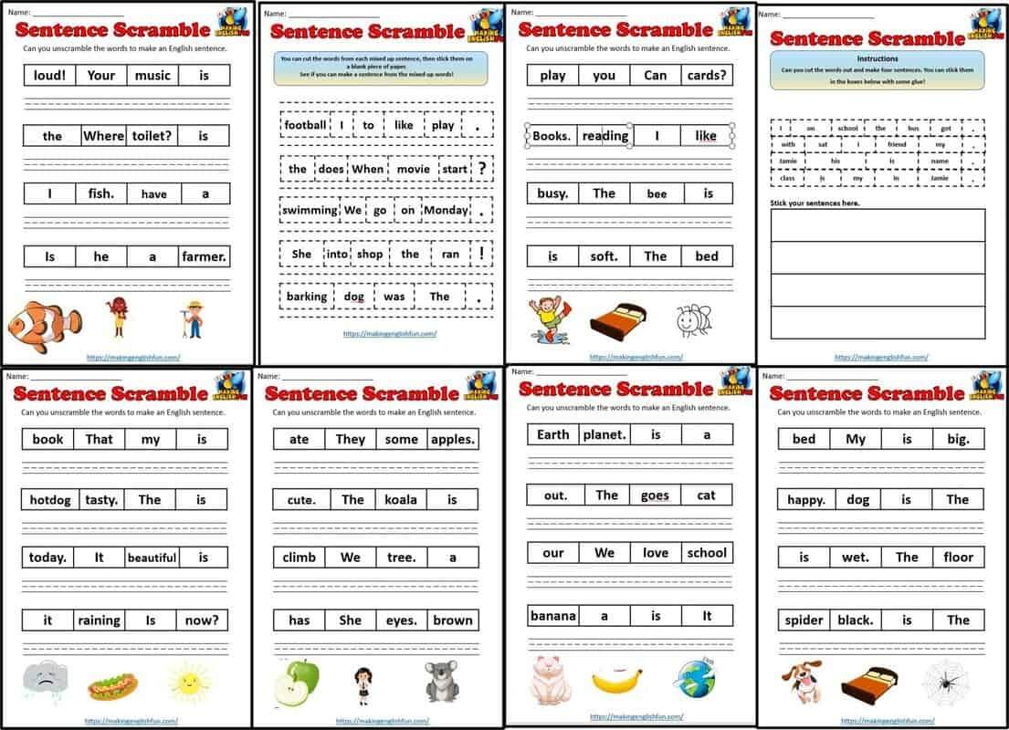 Summer Scrambled Sentences Center Made By Teachers