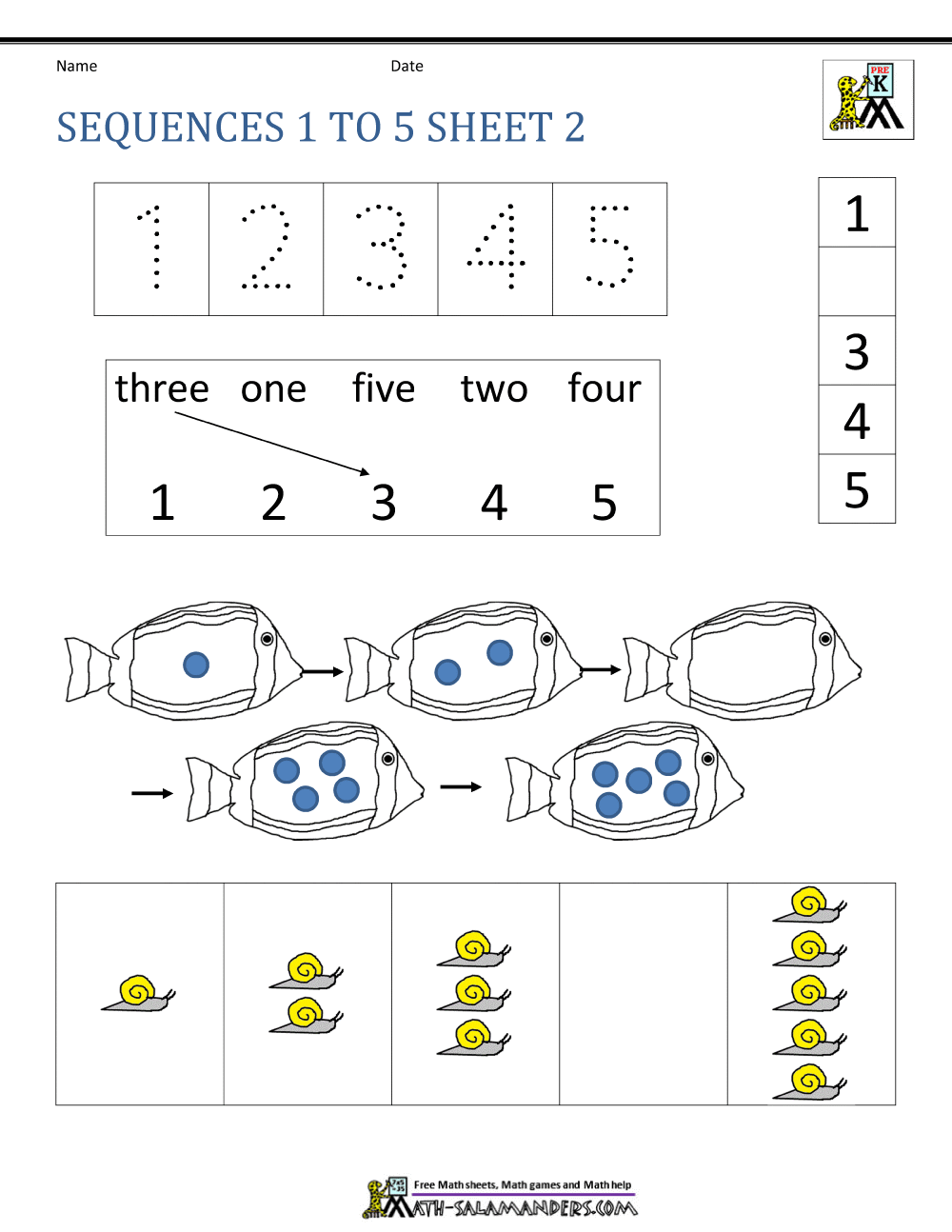 Sequencing To 10 Worksheets Free Kindergarten Worksheets Spot The Patterns