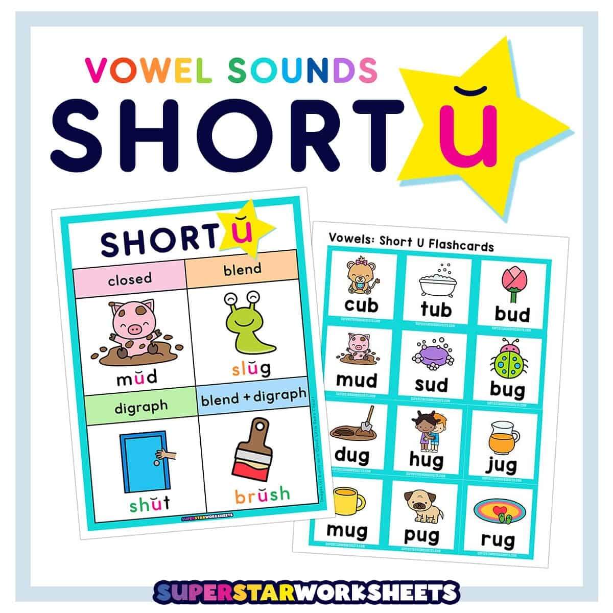 Short U Words Superstar Worksheets