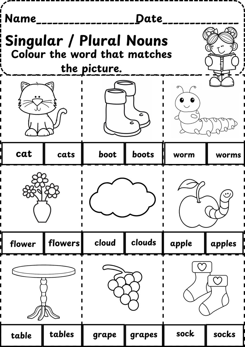 Singular Plural Nouns Grade 1 Free PDF Download Singular And Plural Nouns Worksheets Writing Plural Nouns Worksheets