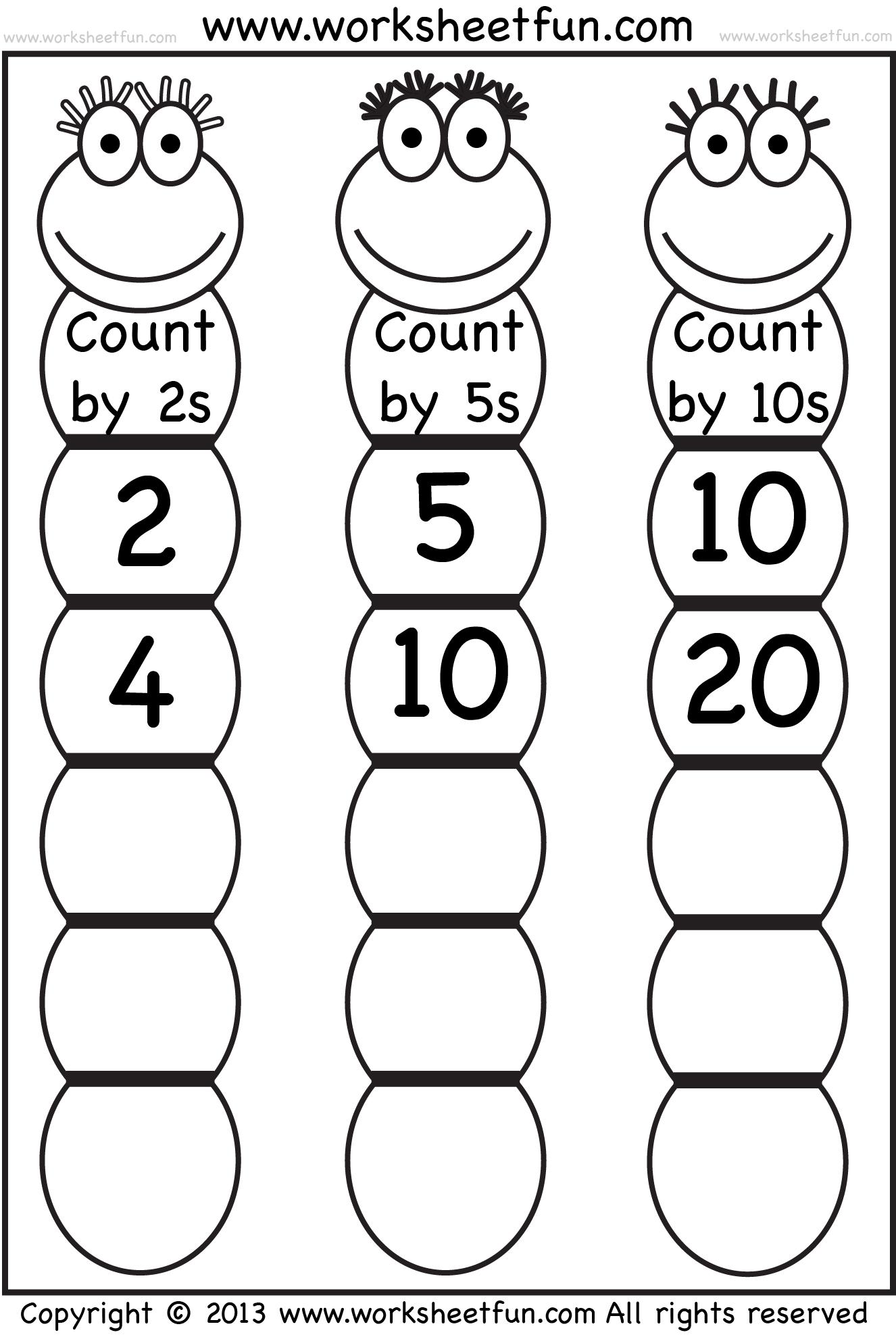 Skip Counting By 2 5 And 10 Worksheet FREE Printable Worksheets Worksheetfun