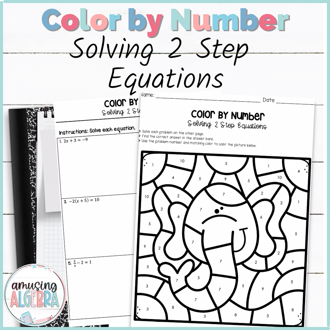 Solving Two Step Equations Coloring Activity Made By Teachers