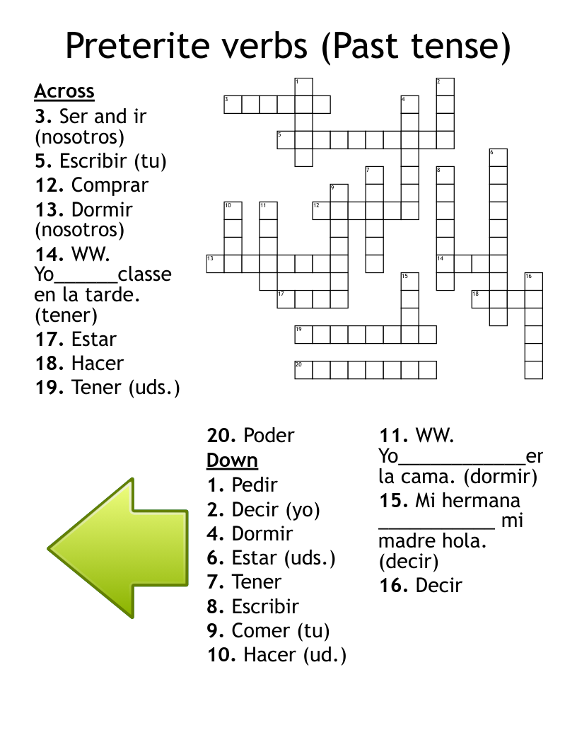 Spanish Verb Tener Worksheet WordMint