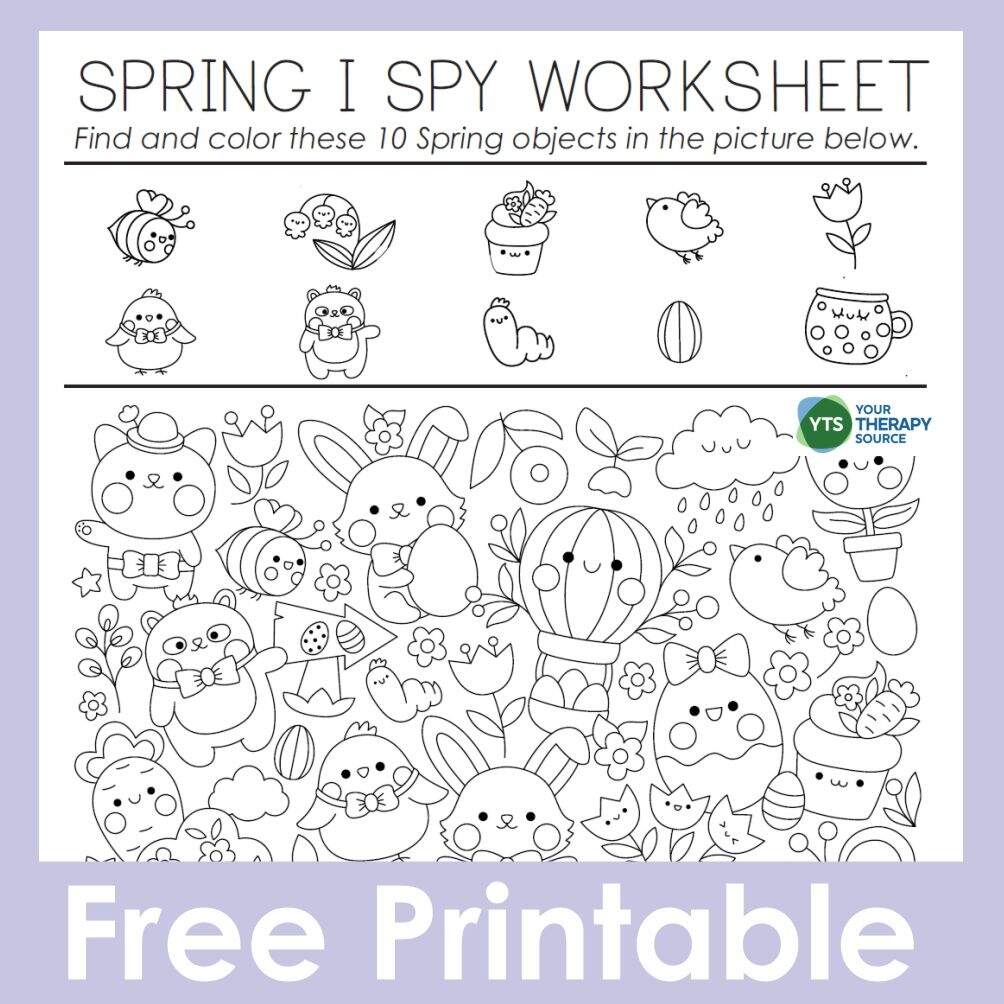 Spring Printable Preschool Worksheets The Keeper Of The Memories
