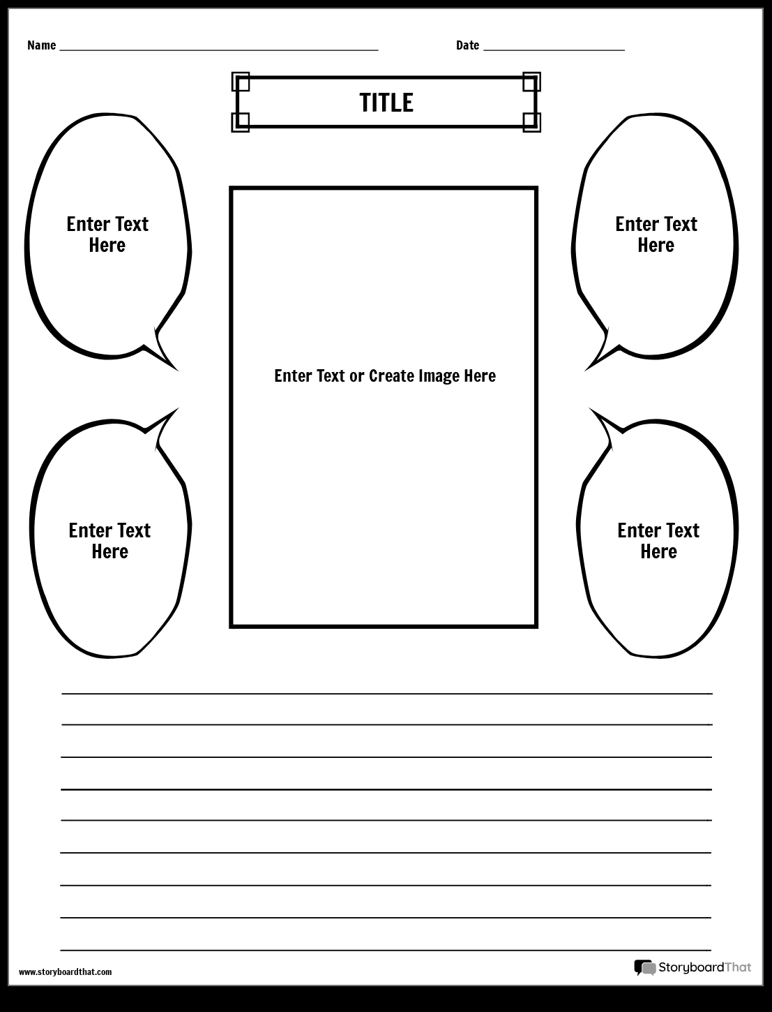 Storyboard That Biography Worksheet Templates Storyboard That Biography Worksheet Templates