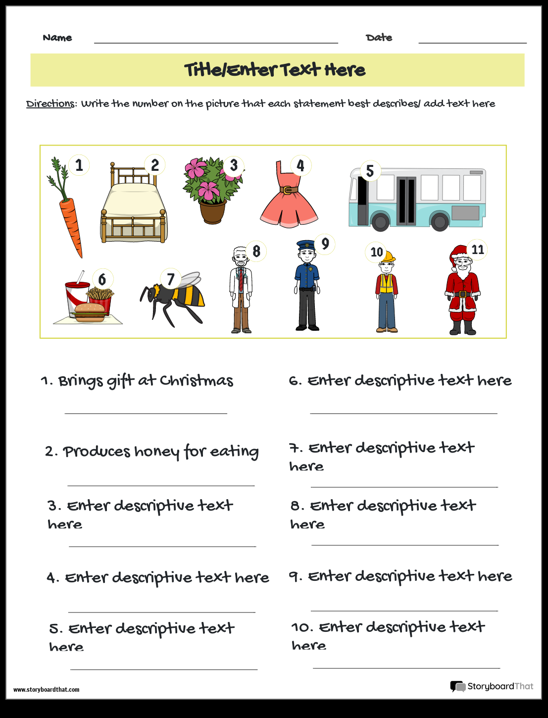Storyboard That Free Vocabulary Worksheet Templates Storyboard That Free Vocabulary Worksheet Templates