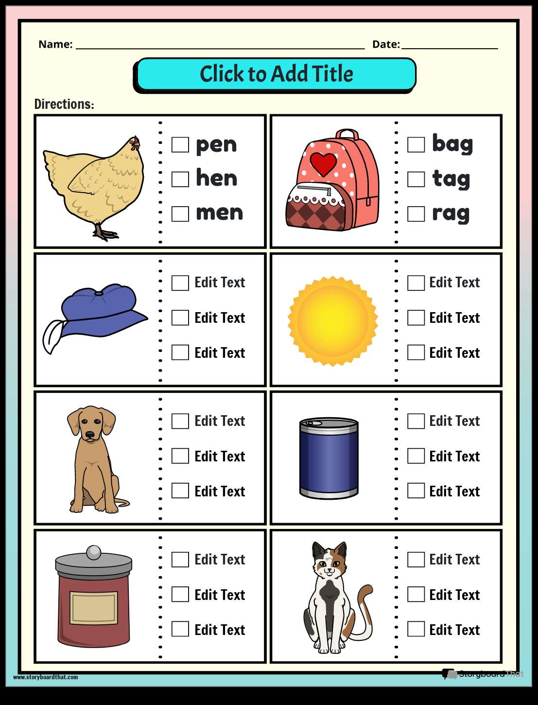Storyboard That Free Vowel Consonant Worksheets Storyboard That Free Vowel Consonant Worksheets