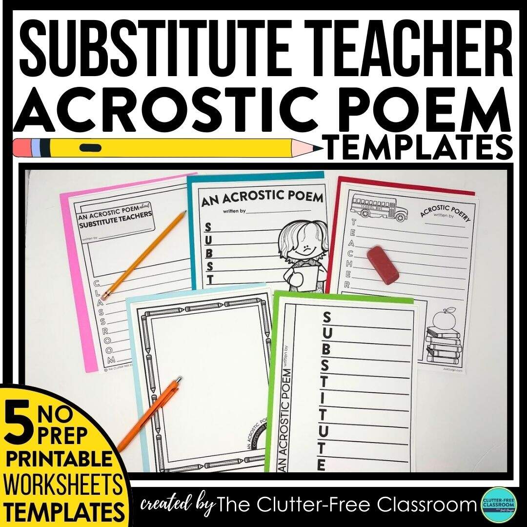 Substitute Teacher Activities For 1st 5th Grade In 2026 Teaching With Jodi Durgin And Company