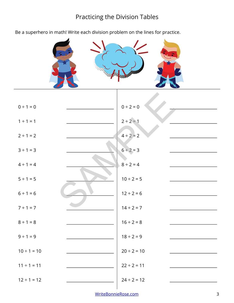 Superheroes Divide And Conquer Math Made By Teachers