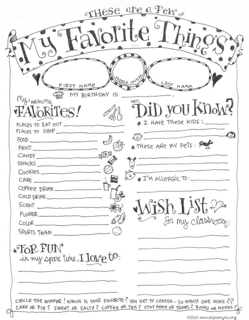 Free And Printable All About Me Worksheet Templates Canva