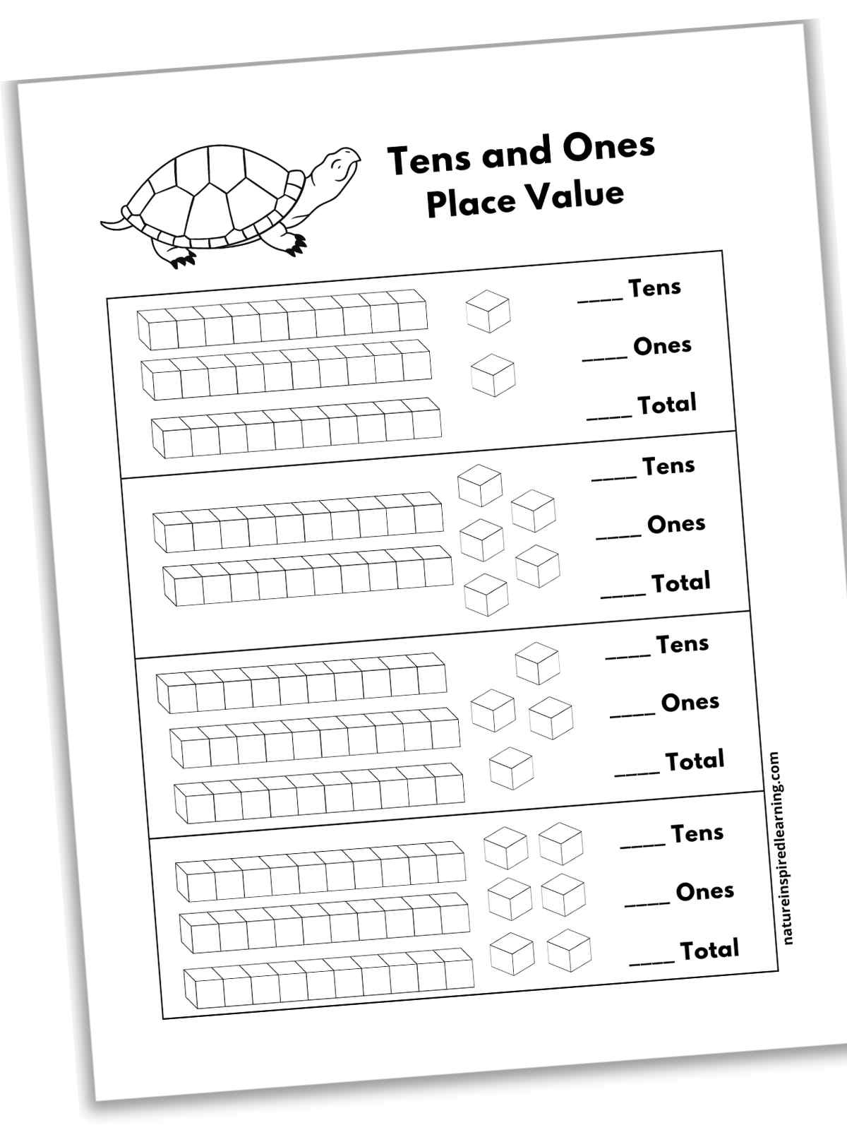 Place Value Ones And Tens Worksheets