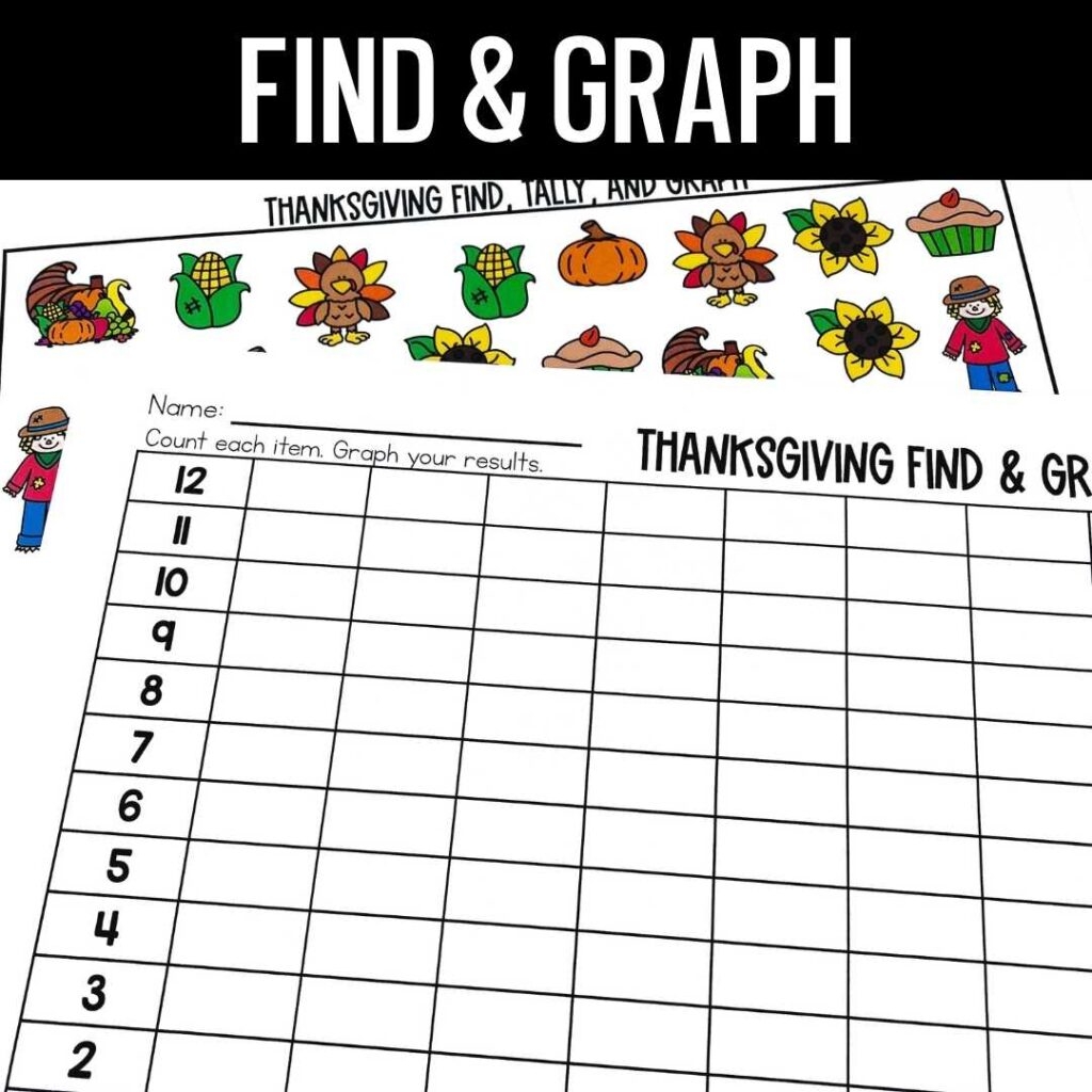 Thanksgiving Find Tally Graph And Solve Math FREEBIE The Teacher Bag Thanksgiving Find Tally Graph And Solve Math FREEBIE The Teacher Bag