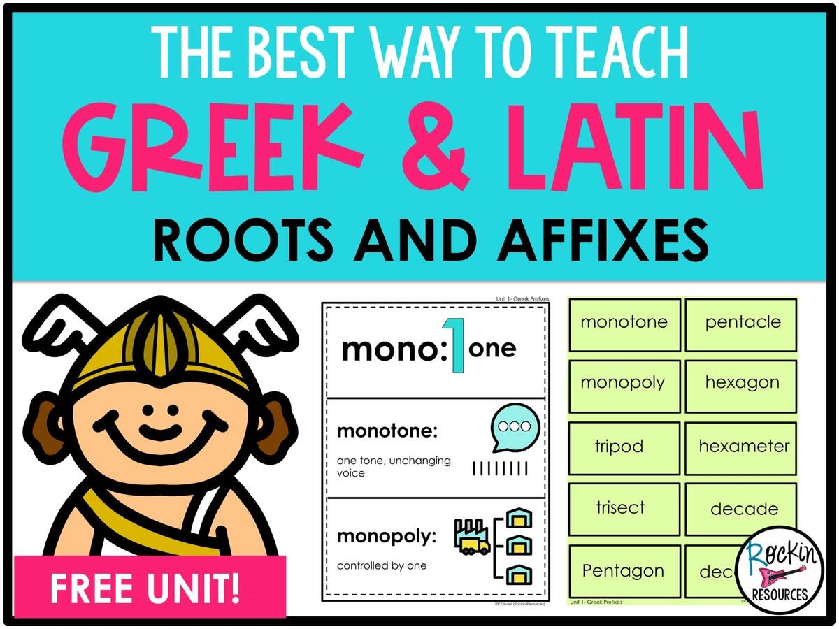 The Best Way To Teach Greek And Latin Roots And Affixes Rockin Resources The Best Way To Teach Greek And Latin Roots And Affixes Rockin Resources