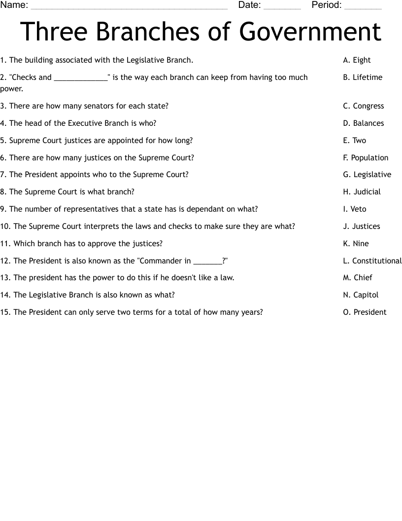 Create Government Worksheets Storyboard That