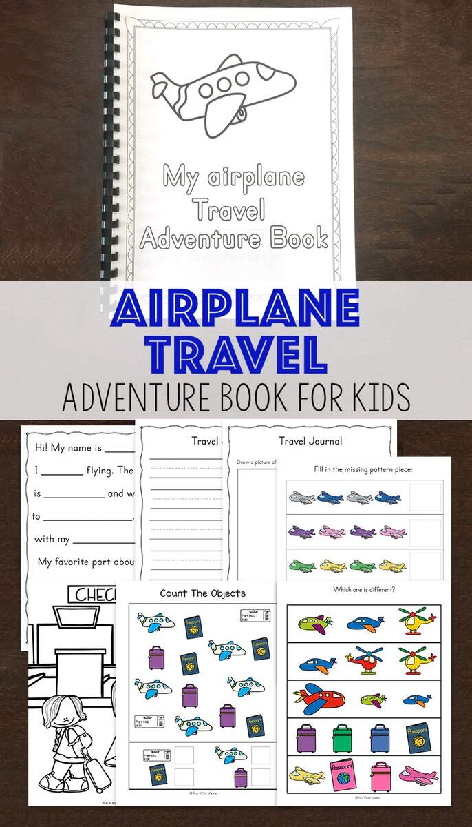 Travel Adventure Airplane Activity Book For Kids Fun With Mama Travel Adventure Airplane Activity Book For Kids Fun With Mama