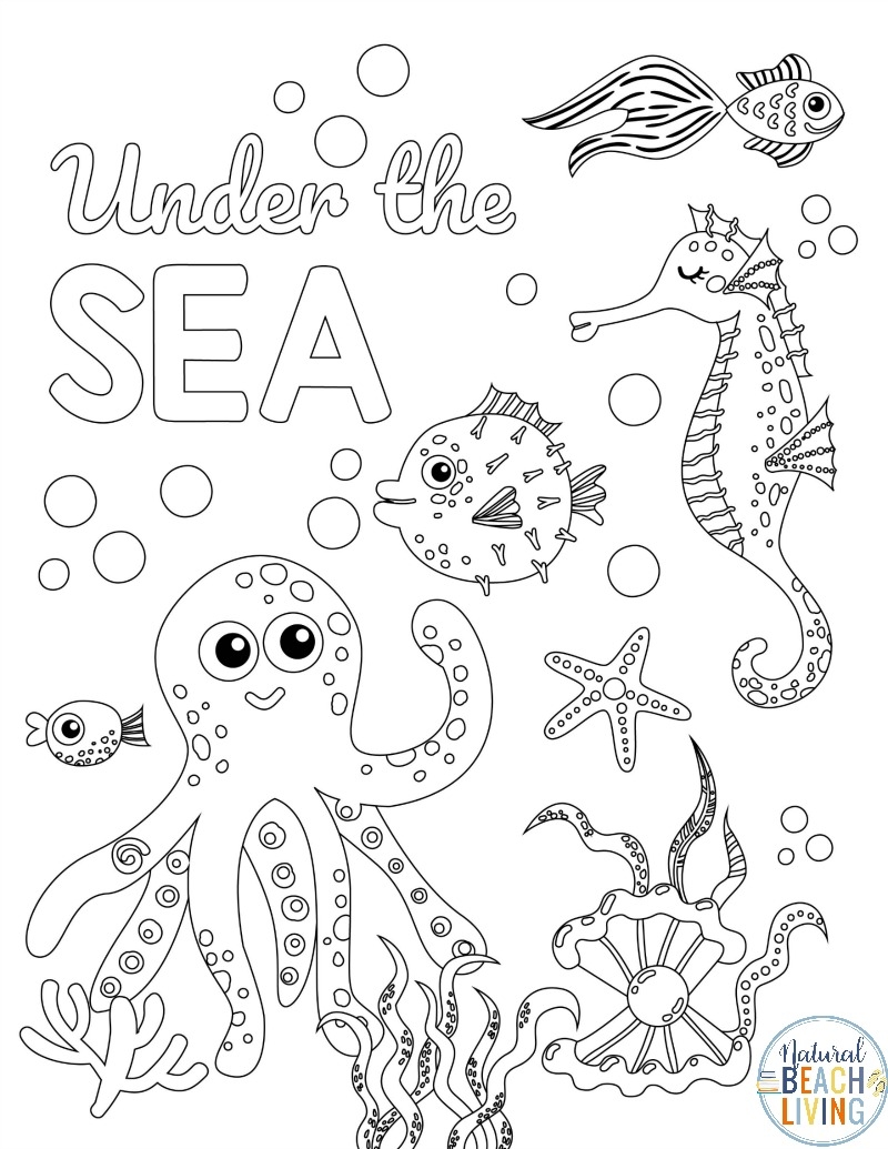 Under The Sea Printable Activities Ocean Theme Activities Natural Beach Living Under The Sea Printable Activities Ocean Theme Activities Natural Beach Living