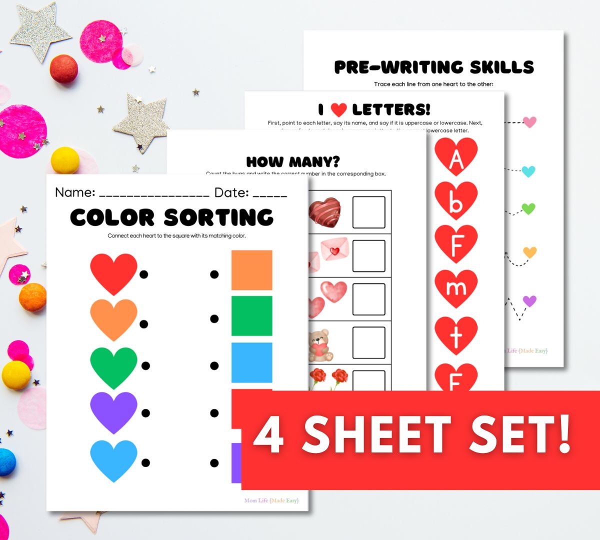 Valentine S Day Free Worksheets For Preschool TeachersMag