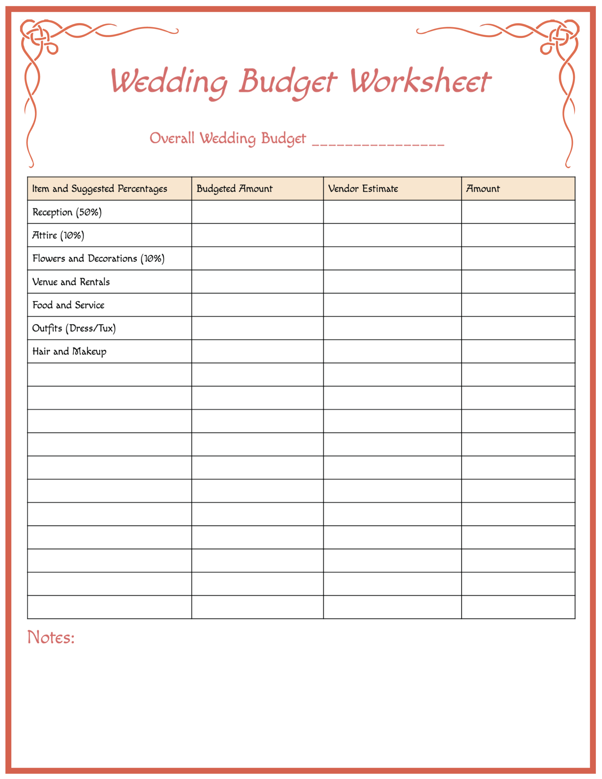 Wedding Planner Printable Free Printable Anatomy Diagrams