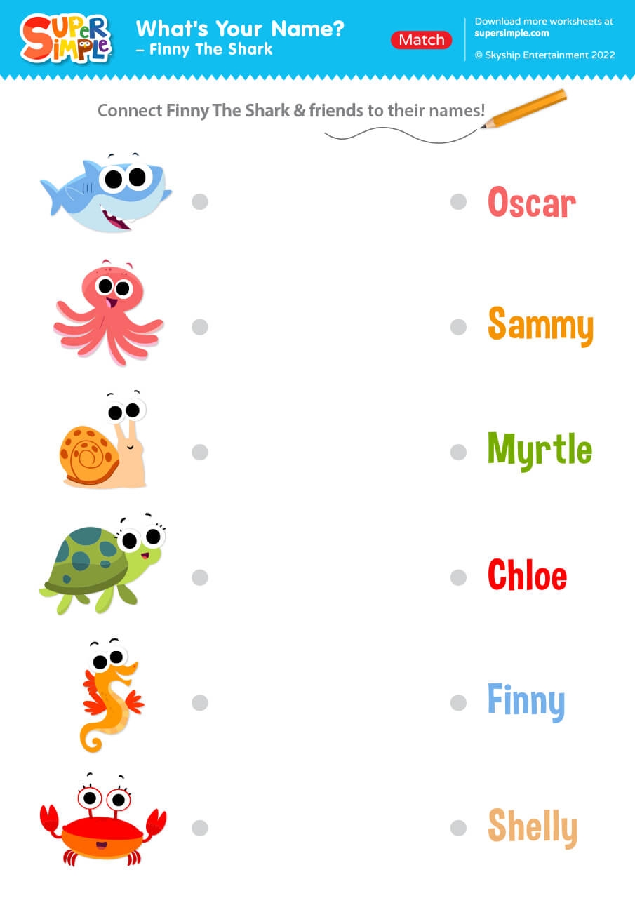 What S Your Name Finny The Shark Super Simple What S Your Name Finny The Shark Super Simple